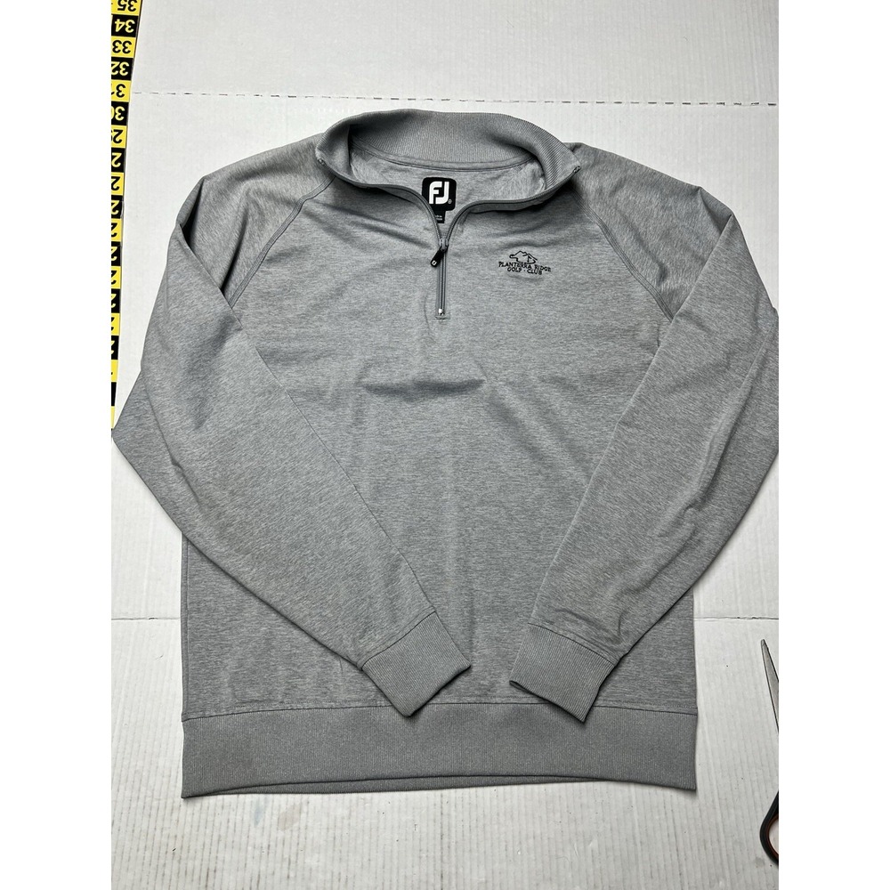 Footjoy 1/4 Zip Pullover Men's M‎ Golf Jacket Planterra Ridge Club Gray